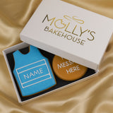 Personalised Marathon & Runner Medal Iced Biscuit Gift Box