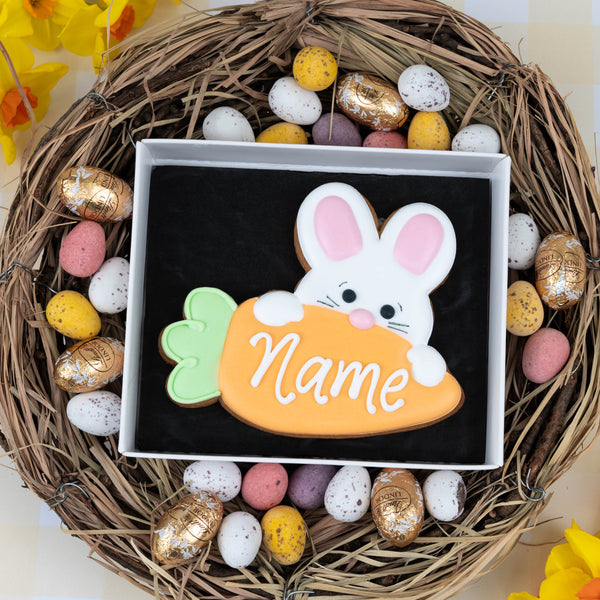 Personalised Easter Rabbit Biscuit