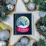 Personalised Snow Globe Biscuit Gift Box