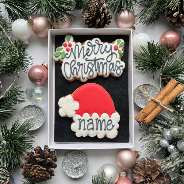 Personalised Christmas Biscuit - Gift Set