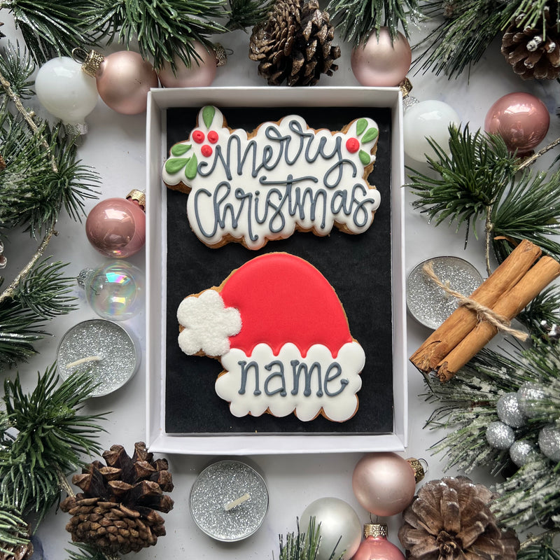 Personalised Christmas Biscuit - Gift Set
