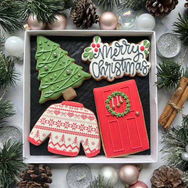 Biscuits de Noël festifs - Coffret cadeau