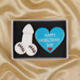 Vasectomy Biscuit Box of 2: “Make Love Not Babies” & “Happy Vasectomy Day”