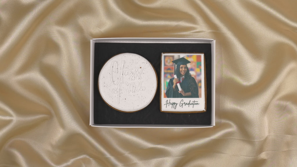 Personalised Graduation Biscuits Class of 2026 Video 1