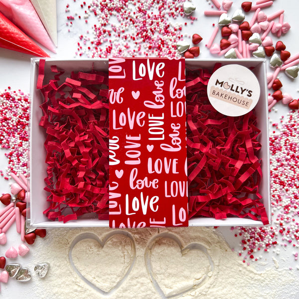 Marbled mini heart box