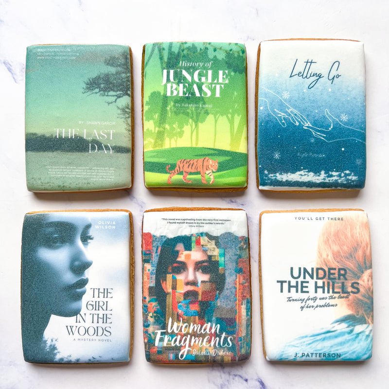 Printed Book Front Biscuits